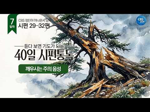 [7일차] 시편 29~32편 | 듣다 보면 기도가 되는 40일 시편통독