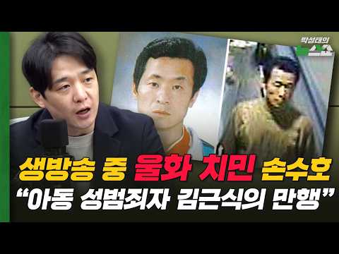 생방송 중 울화 치민 손수호 "아동 성범죄자 김근식의 만행" [손수호의 몽타주]