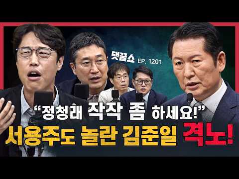 [🍯댓꿀쇼] 김준일 "정청래 작작 좀 하세요!" 서용주도 놀란 격노 방송! | 김준일 김경율 서용주 막성태 조태임